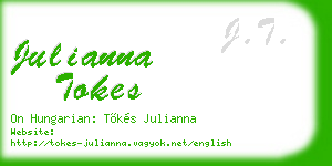 julianna tokes business card