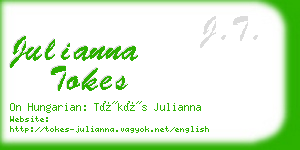 julianna tokes business card